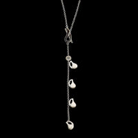Nanis 18K White Gold Estate Diamond Lariat Necklace
