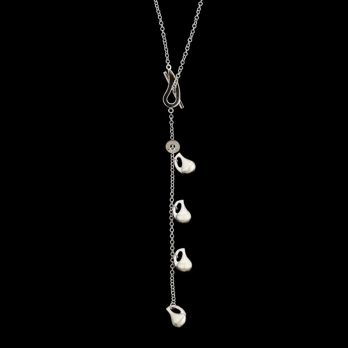Nanis 18K White Gold Estate Diamond Lariat Necklace