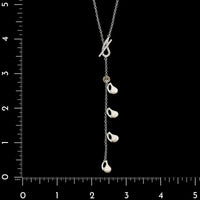 Nanis 18K White Gold Estate Diamond Lariat Necklace