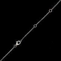 18K White Gold Estate Pink Diamond Pendant Necklace