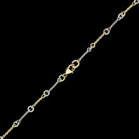 14K Two-tone Gold Estate Fancy Link Chain