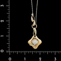 La Nouvelle Bague 18K Rose and White Gold Love Letter Diamond Pendant Necklace&nbsp;