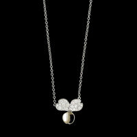 Tiffany &amp; Co. Platinum Estate Pape Flower Diamond Necklace