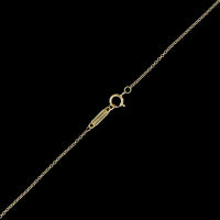 Tiffany & Co. 18K Yellow Gold Estate T Circle Pendant Necklace