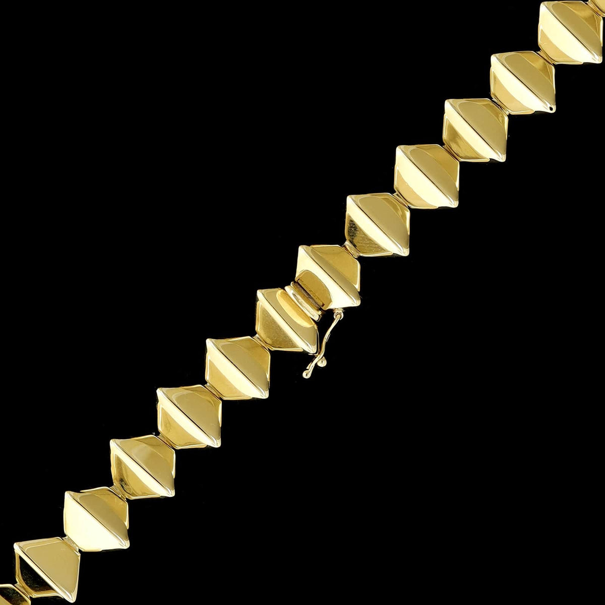 14K Yellow Gold Estate Fancy Link Necklace