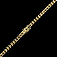 18K Two-tone Gold Estate Diamond Curb Link Necklace