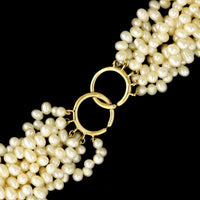 Tiffany & Co. 18K Yellow Gold Estate Paloma Picasso Cultured Fresh Water Pearl Torsade Necklace