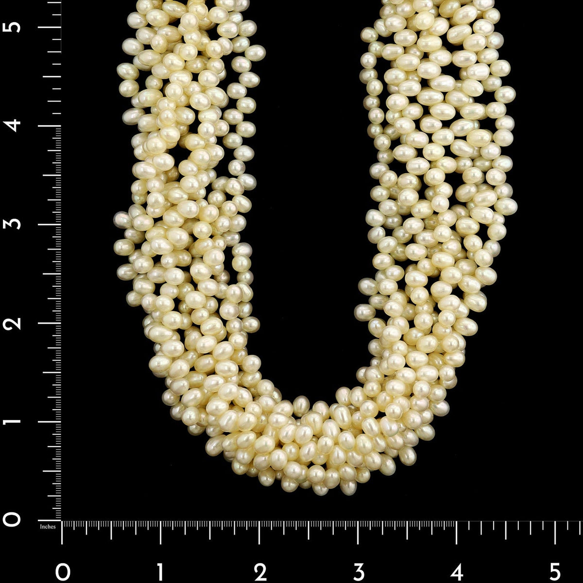 Tiffany & Co. 18K Yellow Gold Estate Paloma Picasso Cultured Fresh Water Pearl Torsade Necklace