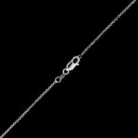 14K White Gold Estate Diamond Circle Pendant Necklace