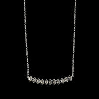 18K White Gold Estate Diamond Necklace