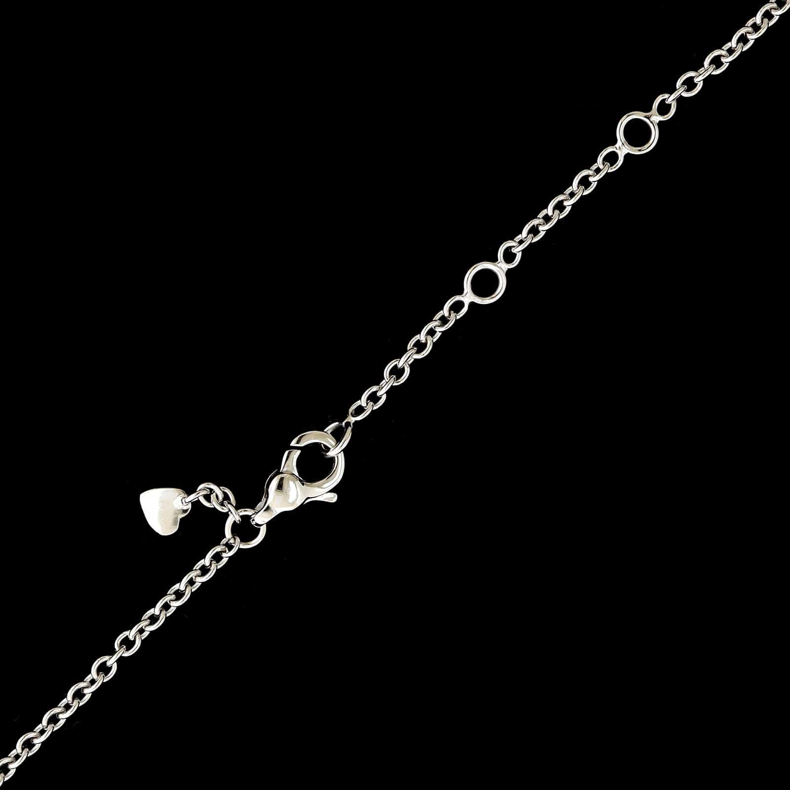 Zydo 18K White Gold Estate Hardstone and Diamond Necklace