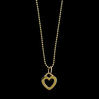 Tiffany & Co. 18K Yellow Gold Estate Sentimental Heart Diamond Pendant Necklace