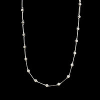 14K White Gold Estate Diamond Necklace