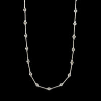14K White Gold Estate Diamond Necklace