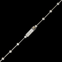 14K White Gold Estate Diamond Necklace
