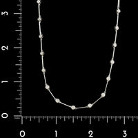 14K White Gold Estate Diamond Necklace