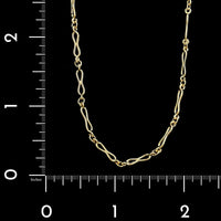 18K Yellow Gold Estate Fancy Link Necklace