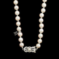 Mikimoto 18K White Gold Estate Akoya Cultured Pearl Necklace
