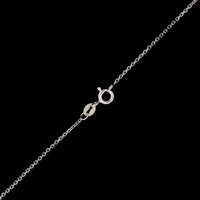 14K White Gold Estate Diamond Pendant Necklace