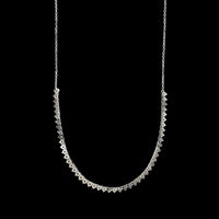 18K White Gold Estate Diamond Necklace