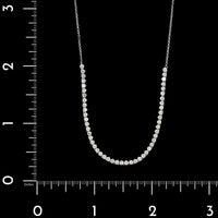 18K White Gold Estate Diamond Necklace