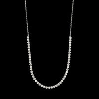18K White Gold Estate Diamond Necklace
