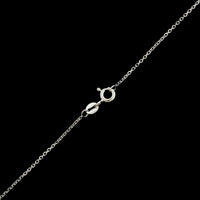 14K White Gold Estate Diamond Pendant Necklace