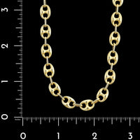 14K Yellow Gold Estate Mariner Link Necklace
