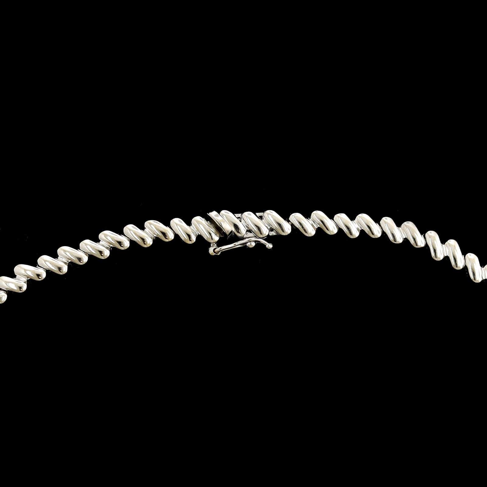 18K White Gold Estate Diamond Necklace