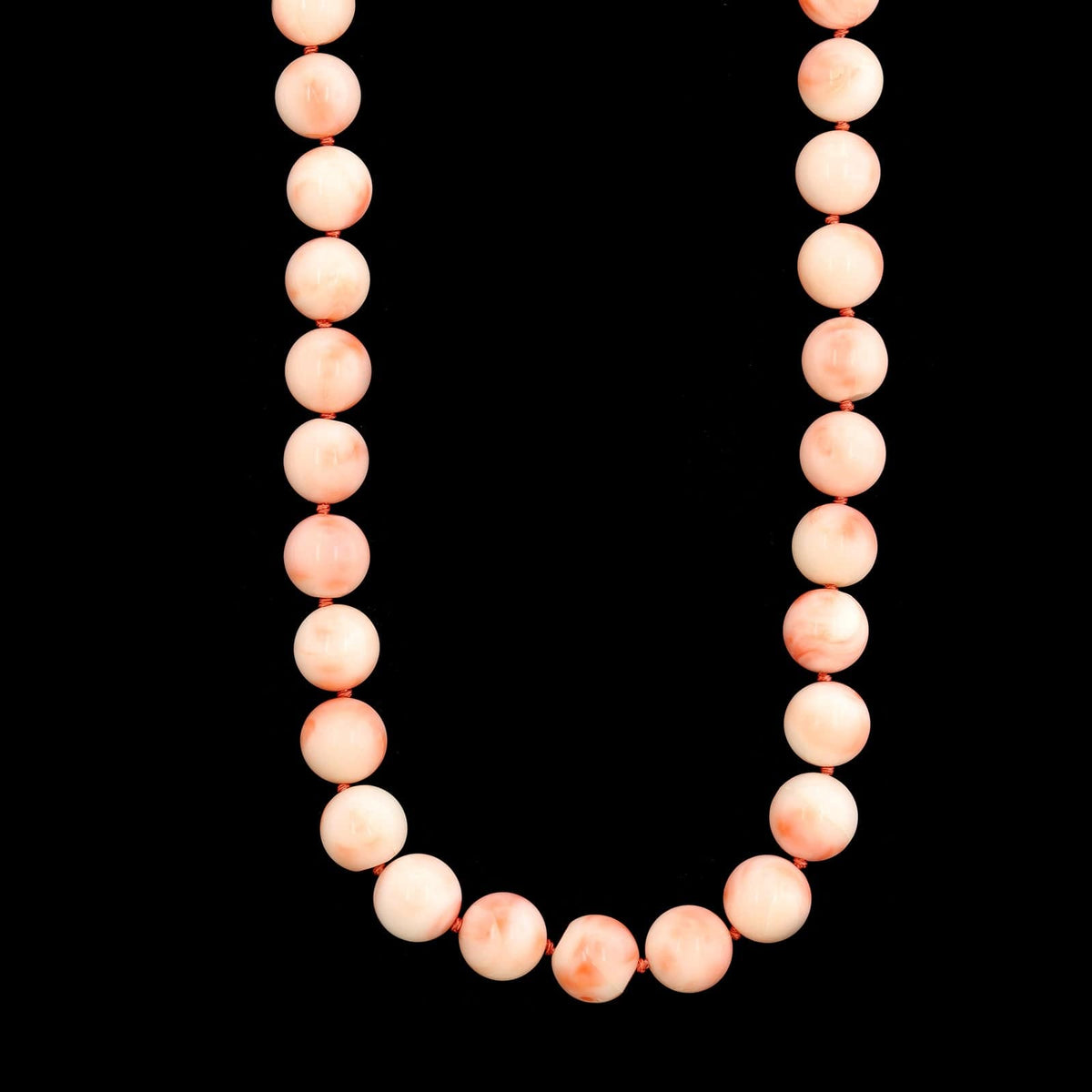 Endless Coral Bead Necklace