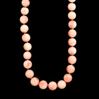 Endless Coral Estate Bead Necklace