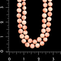 Endless Coral Estate Bead Necklace