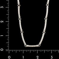 14K White Gold Estate Diamond Necklace