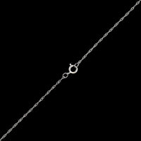 14K White Gold Estate Ruby and Diamond Pendant Necklace