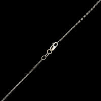 18K White Gold Estate Diamond X Pendant Necklace