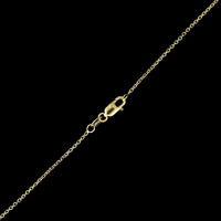 14K Yellow Gold Estate Jade and Diamond Pendant Necklace