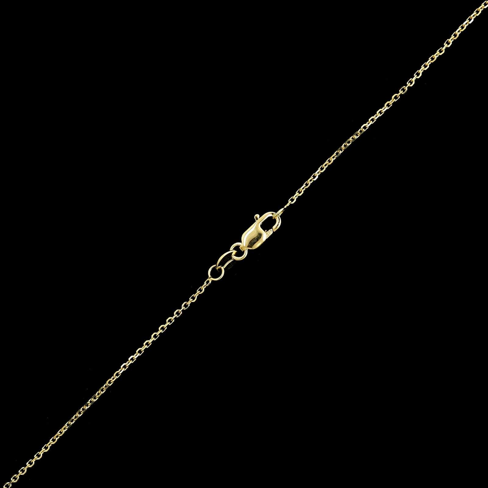 14K Yellow Gold Estate Peridot Pendant Necklace
