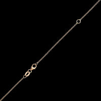 14K Rose Gold Estate Diamond Station Necklace