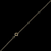 14K Yellow Gold Estate Diamond Heart Pendant Necklace