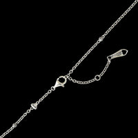 Lagos Sterling Silver and 18K Yellow Gold Estate Diamond Teardrop Pendant Necklace