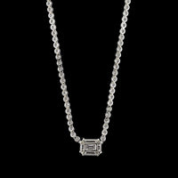 18K White Gold Estate Diamond Necklace
