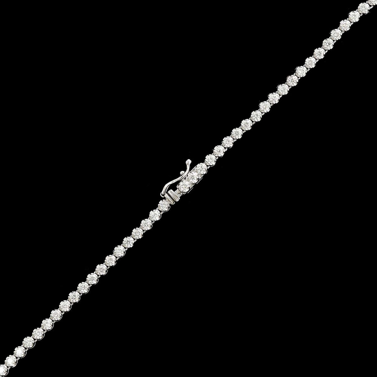 18K White Gold Estate Diamond Necklace