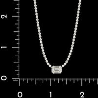 18K White Gold Estate Diamond Necklace