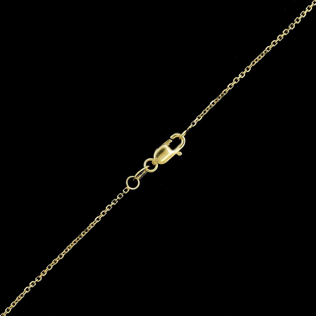 14K Yellow Gold Estate Amethyst Pendant Necklace