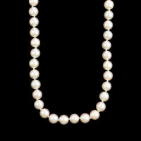 Mikimoto 18K Yellow Gold Estate Akoya Cultured Pearl Necklace