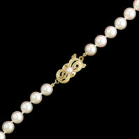 Mikimoto 18K Yellow Gold Estate Akoya Cultured Pearl Necklace