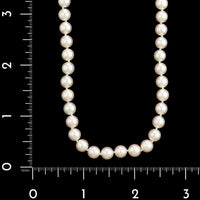 Mikimoto 18K Yellow Gold Estate Akoya Cultured Pearl Necklace