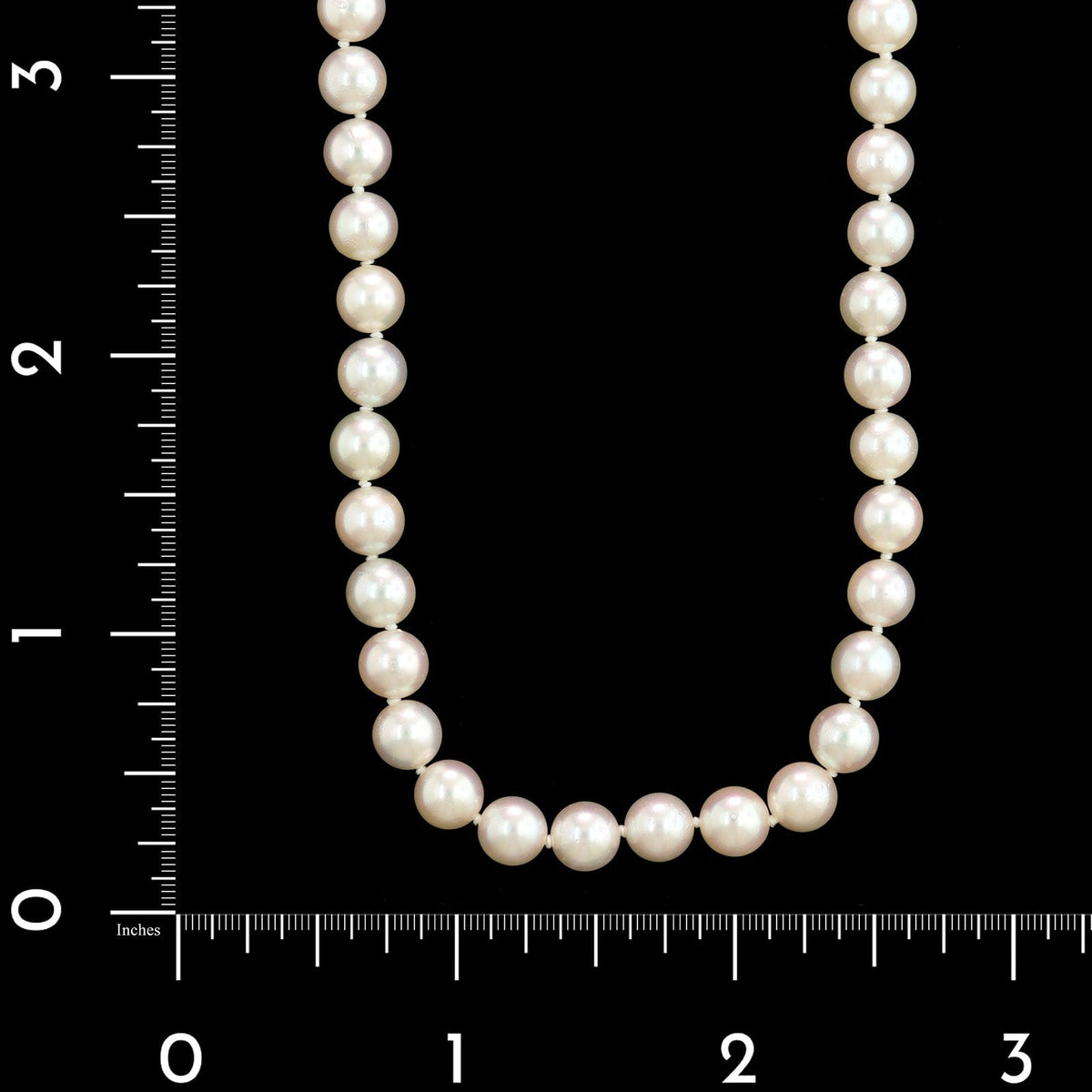 Mikimoto 18K Yellow Gold Estate Akoya Cultured Pearl Necklace