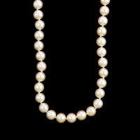 Mikimoto 18K Yellow Gold Estate Akoya Cultured Pearl Necklace