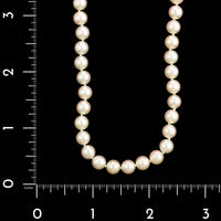 Mikimoto 18K Yellow Gold Estate Akoya Cultured Pearl Necklace